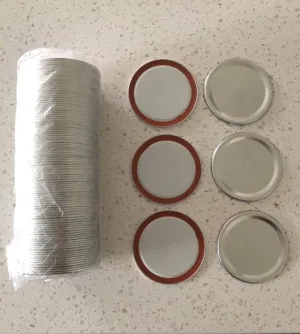 100 Canning Jar Lids Regular Mouth and Wide Mouth