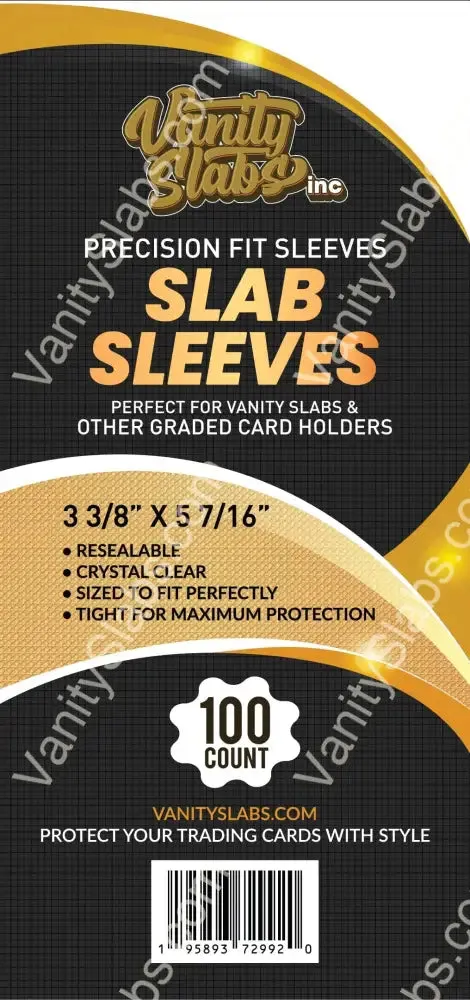 1000 Precision Fit Slab Sleeves (10 packs of 100) for Slabbed Baseball Football Hockey Basketball Cards
