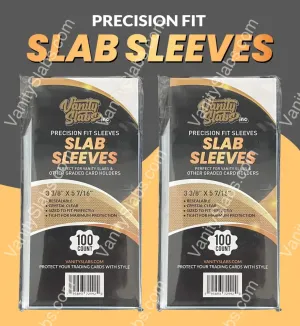 1000 Precision Fit Slab Sleeves (10 packs of 100) for Slabbed Baseball Football Hockey Basketball Cards