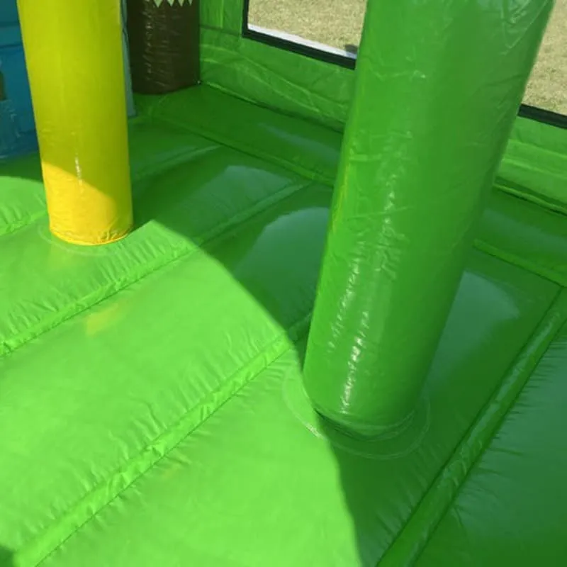 2-Lane T-Rex Bounce House Combo Wet n Dry with Slide