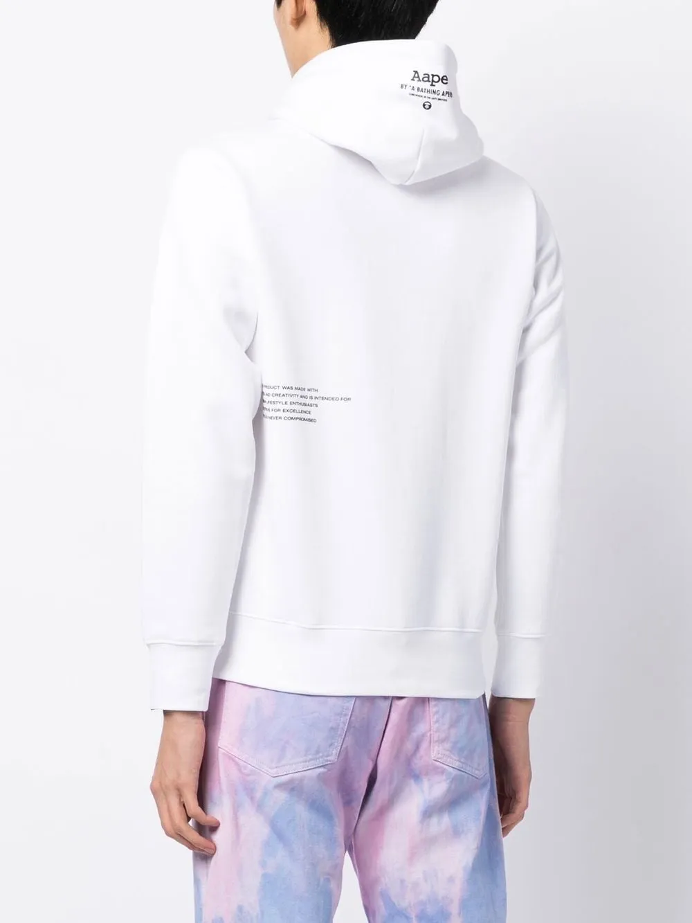 AAPE BY *A BATHING APE® logo-print cotton-blend hoodie