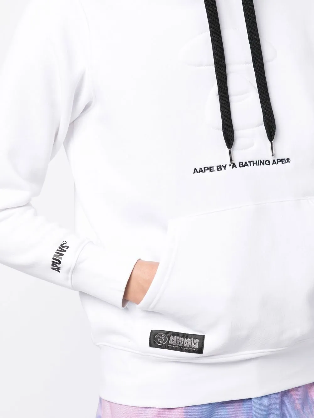AAPE BY *A BATHING APE® logo-print cotton-blend hoodie