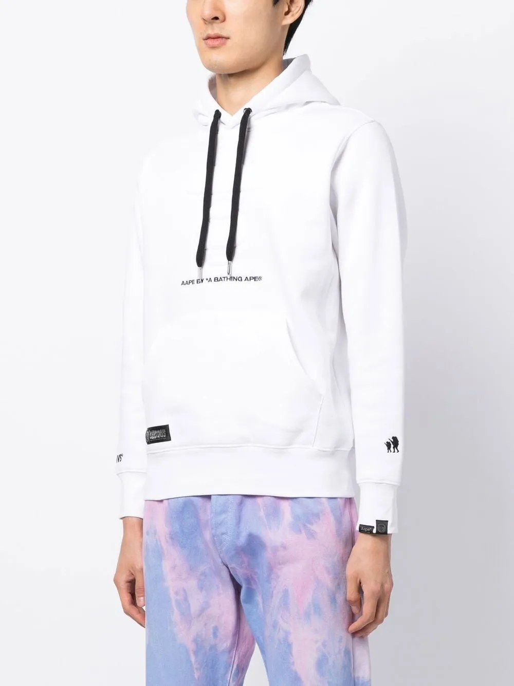 AAPE BY *A BATHING APE® logo-print cotton-blend hoodie