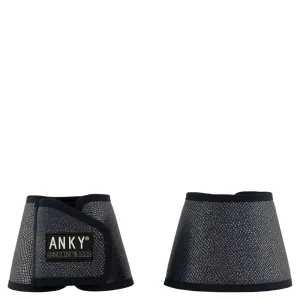 Anky Dark navy lizard metallic overreach boots