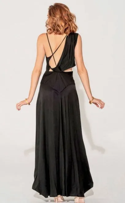 APHRODITE Noir Grecian Dress