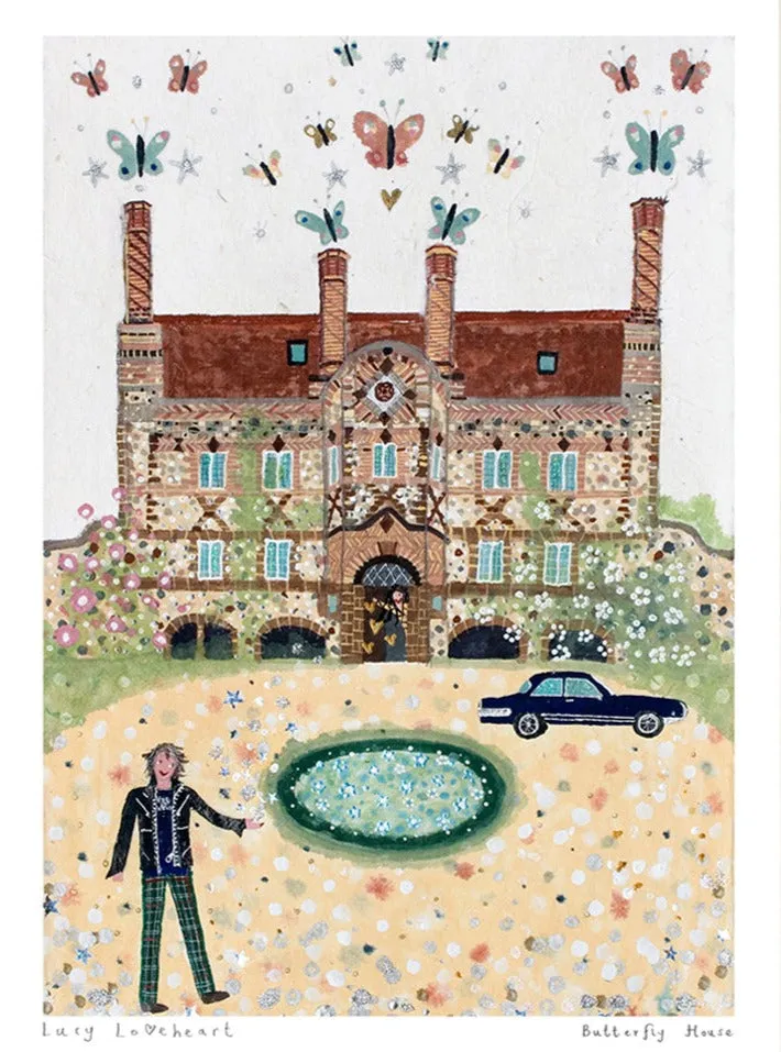 Art Prints | Butterfly House | Lucy Loveheart