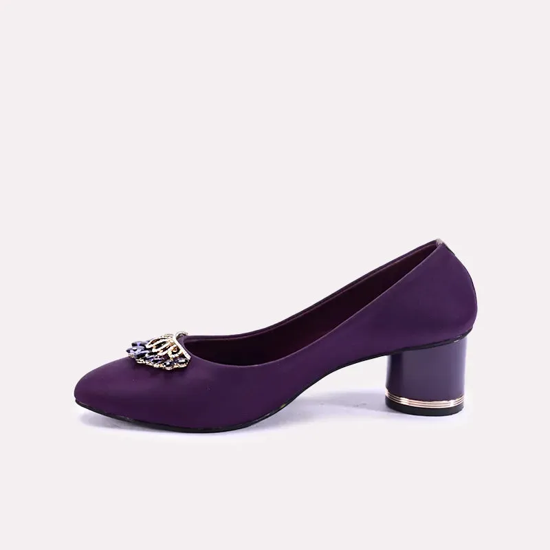 Astrid Purple Fancy Court Shoes 0431034
