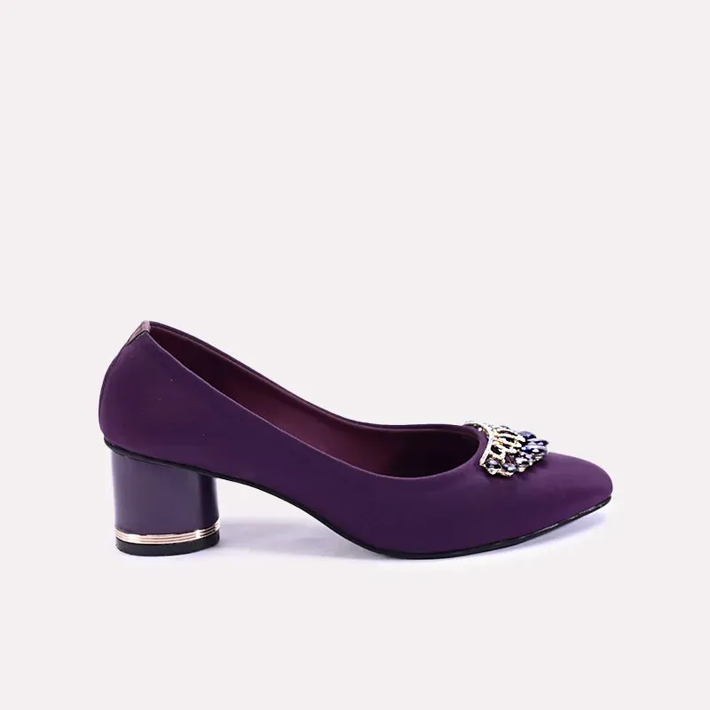 Astrid Purple Fancy Court Shoes 0431034