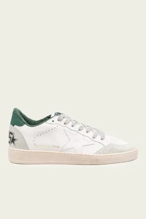 Ball-Star White Green Leather Men Sneaker