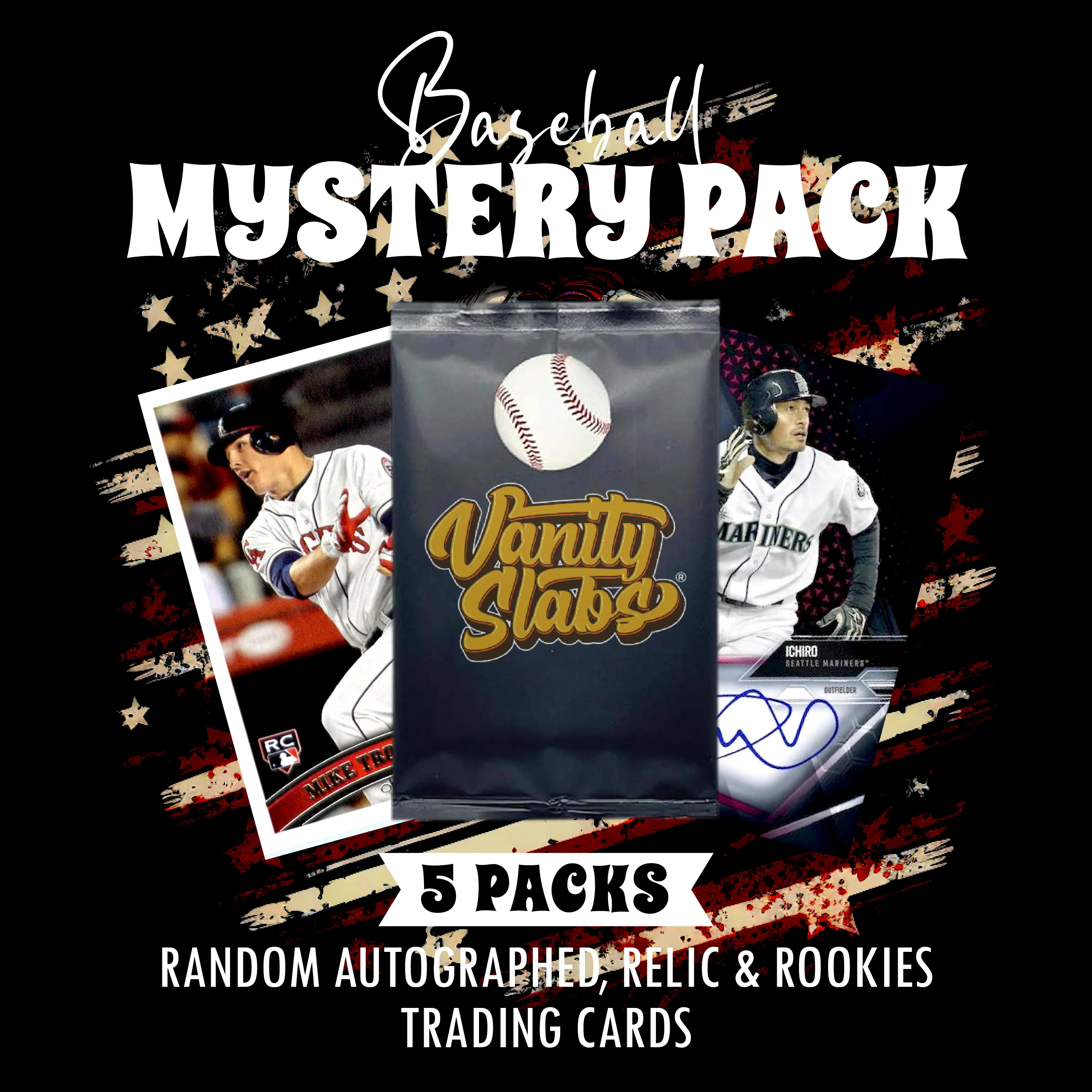 Baseball Mystery 5 Ultimate Elite Packs (Loaded with Goodies) Great Party Favors