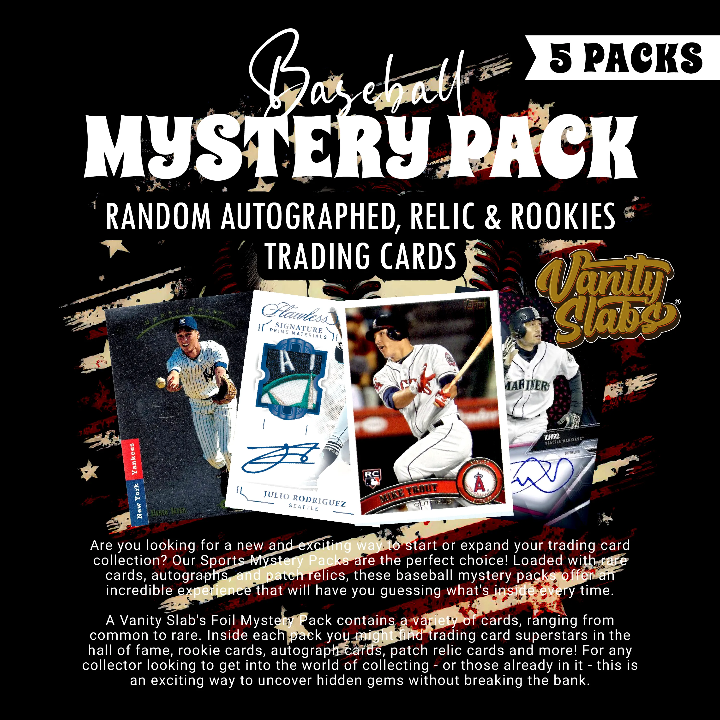 Baseball Mystery 5 Ultimate Elite Packs (Loaded with Goodies) Great Party Favors