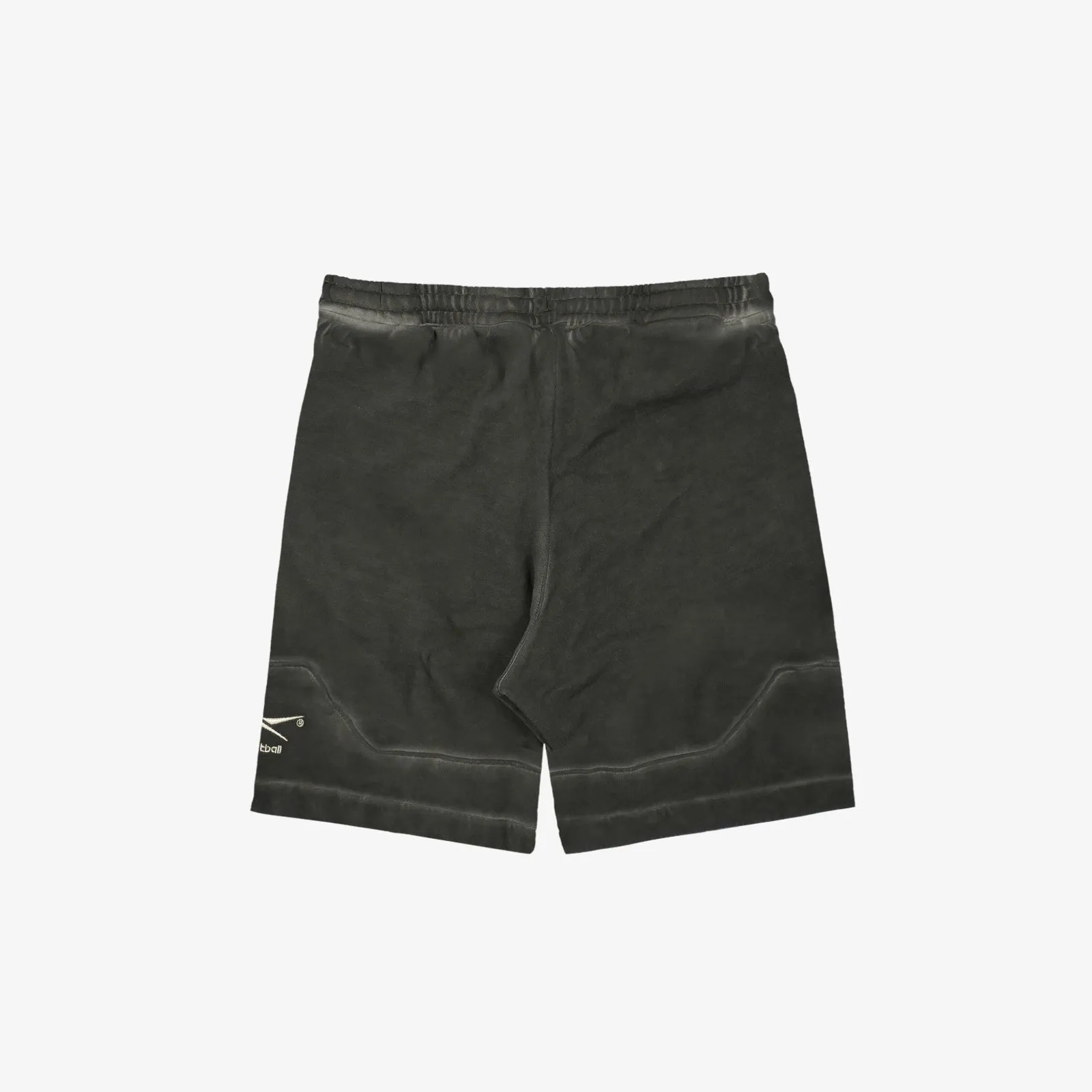 Basketball Court Top Bi-Dye Fleece Shorts - Black