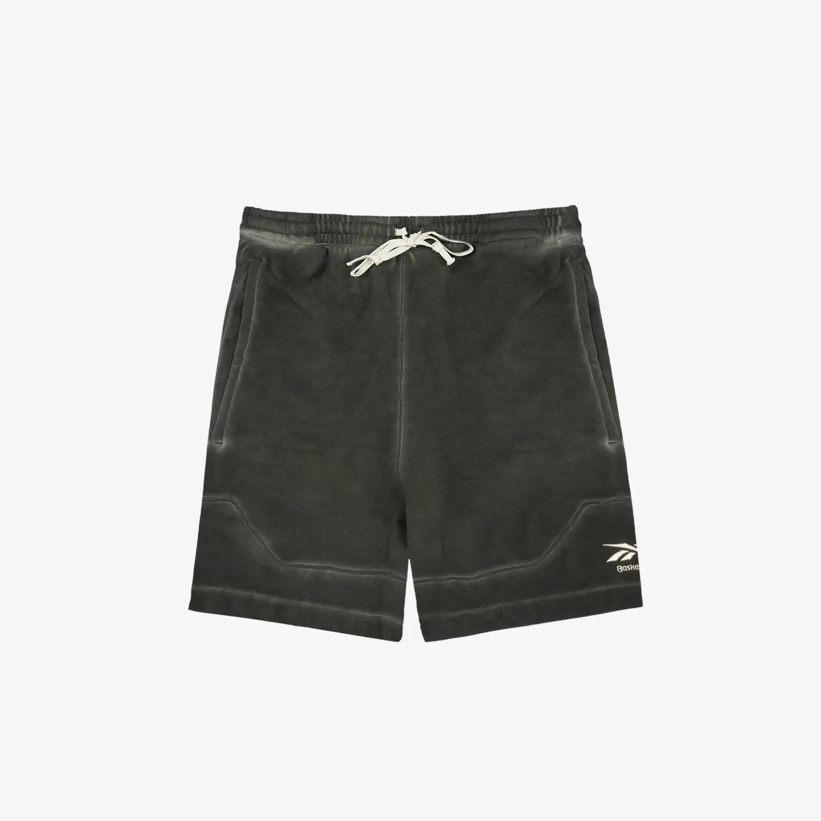 Basketball Court Top Bi-Dye Fleece Shorts - Black