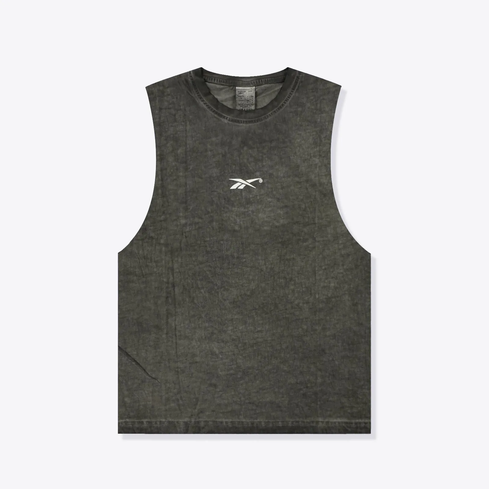Basketball Court Top Bi-Dye Tank - Black