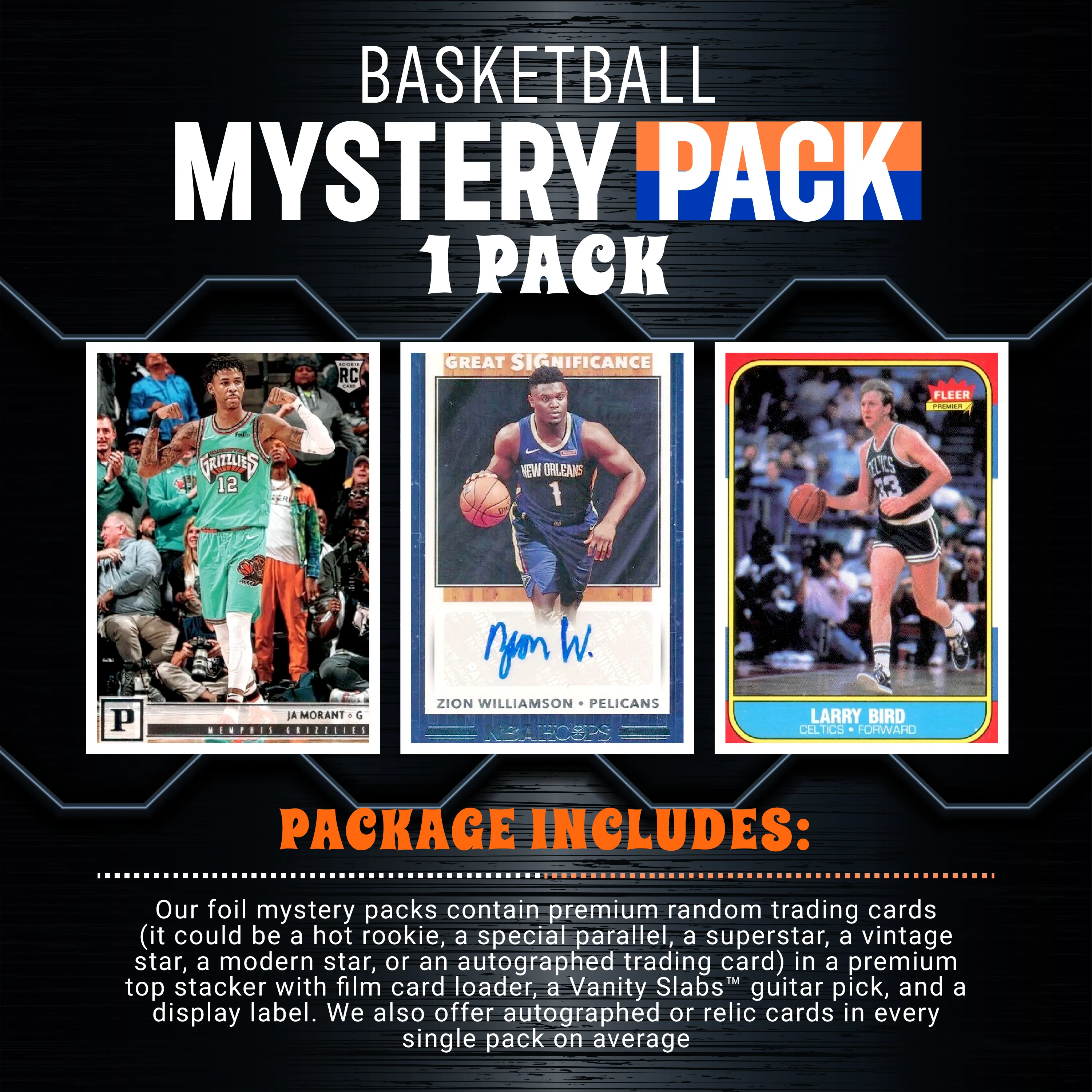 Basketball Foil Mystery Pack (Random Auto, Relics and Rookie Trading Cards))
