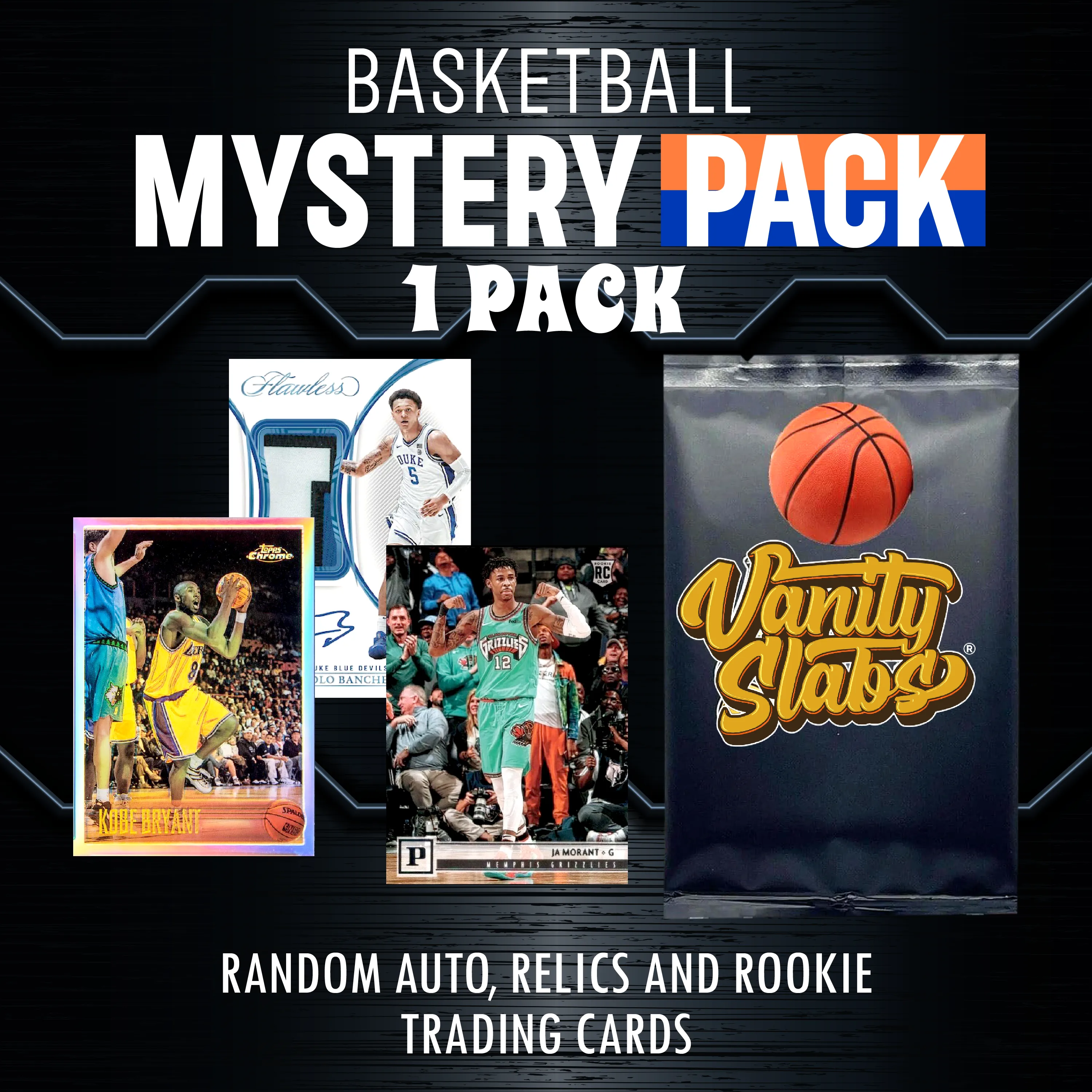 Basketball Foil Mystery Pack (Random Auto, Relics and Rookie Trading Cards))