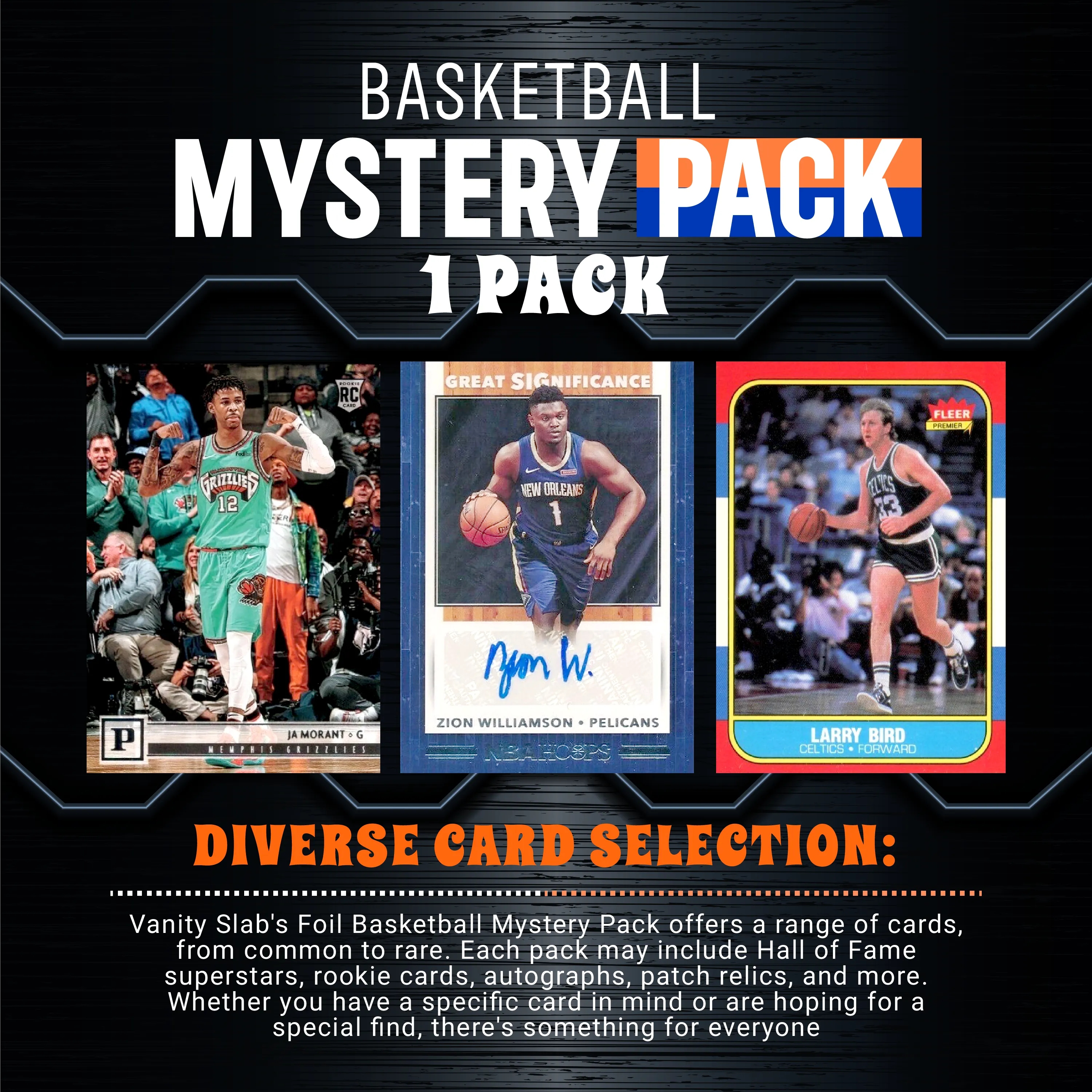 Basketball Foil Mystery Pack (Random Auto, Relics and Rookie Trading Cards))