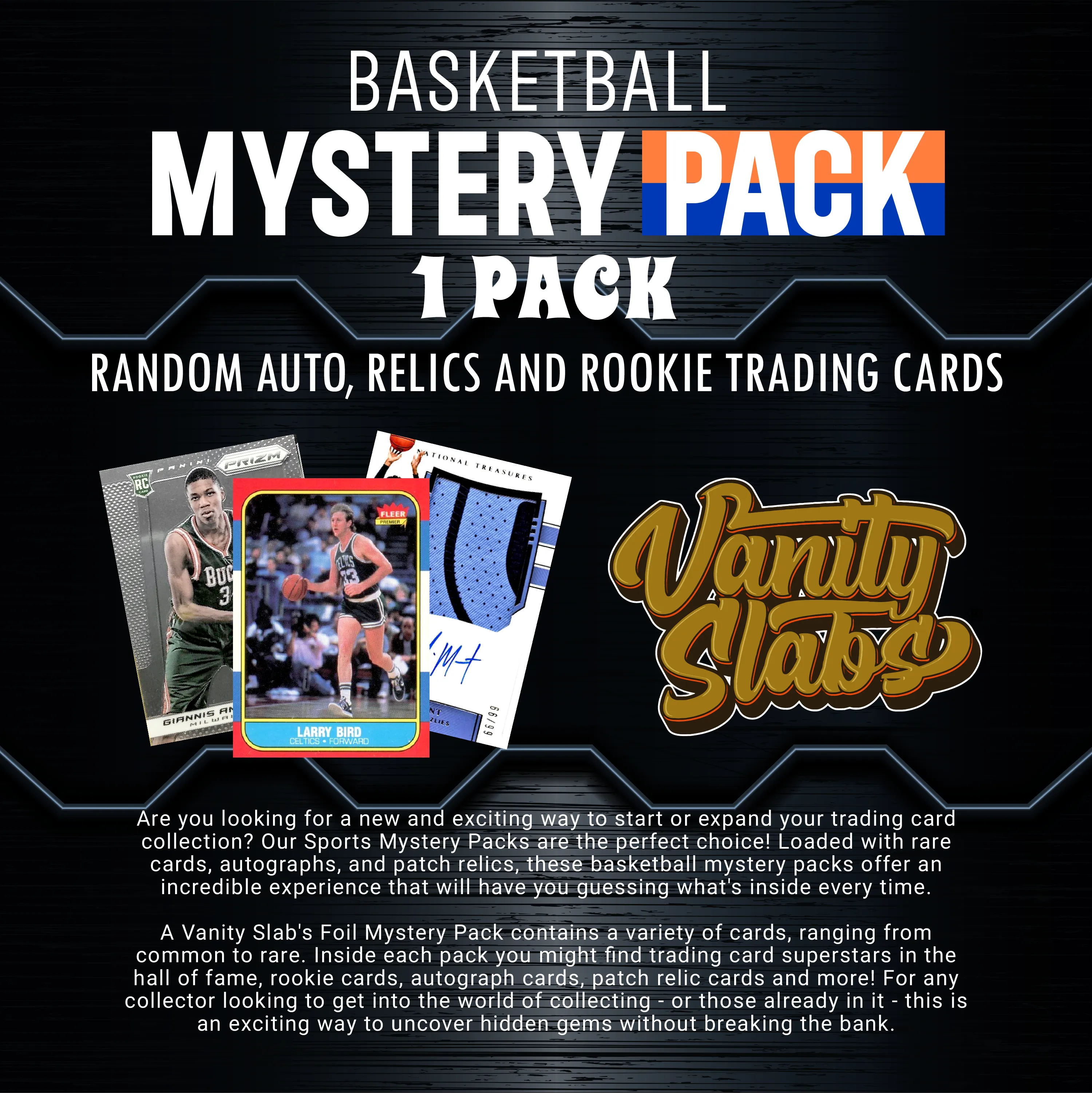 Basketball Foil Mystery Pack (Random Auto, Relics and Rookie Trading Cards))