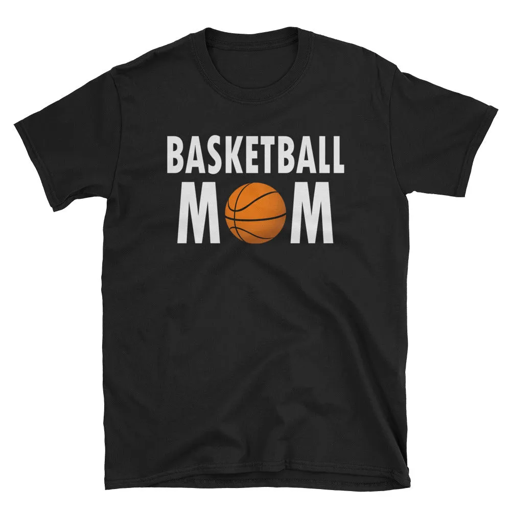 Basketball Mom T Shirt Black Short-Sleeve Unisex Basketball Mom T Shirt