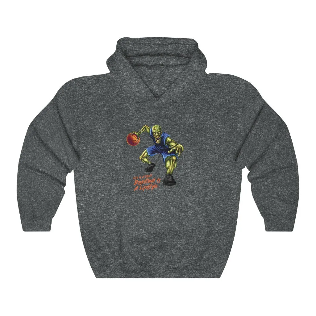 Basketball Zombie Graphic Hoodie