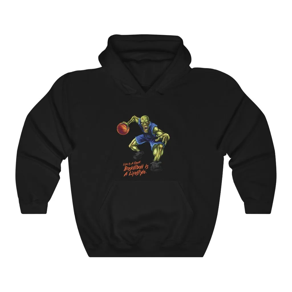 Basketball Zombie Graphic Hoodie
