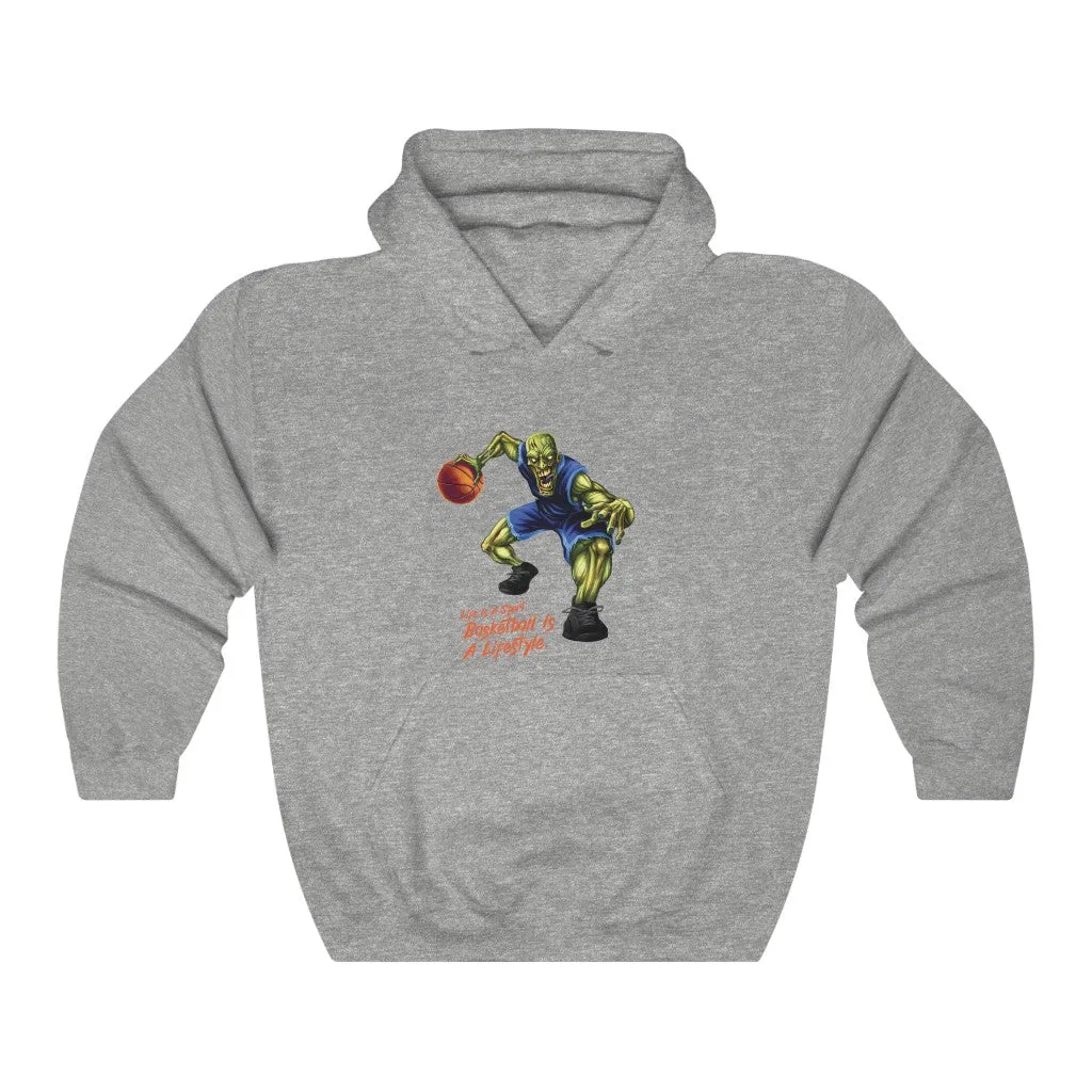 Basketball Zombie Graphic Hoodie