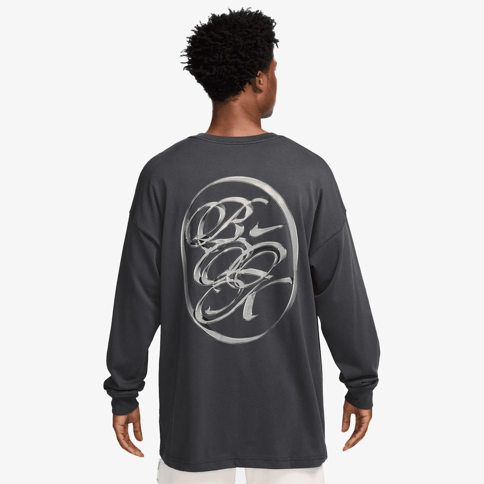 Booker Graphic Long-Sleeve T-Shirt - Anthracite