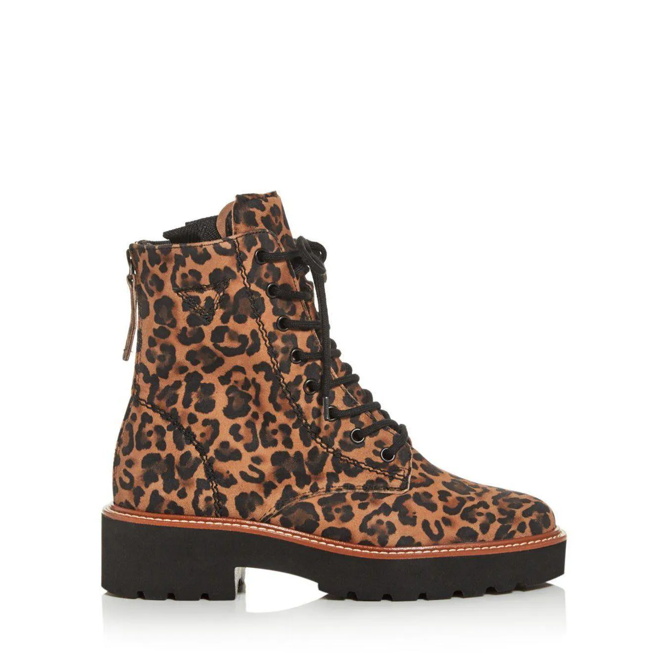 Boone Women's Nubuck Animal Print Lace-up Boot