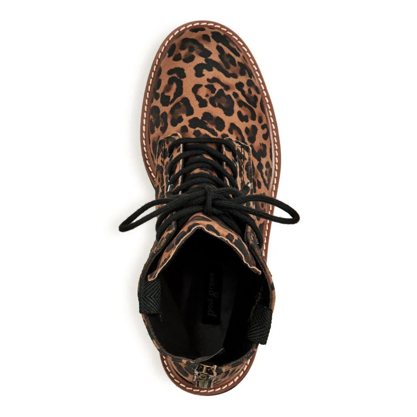 Boone Women's Nubuck Animal Print Lace-up Boot