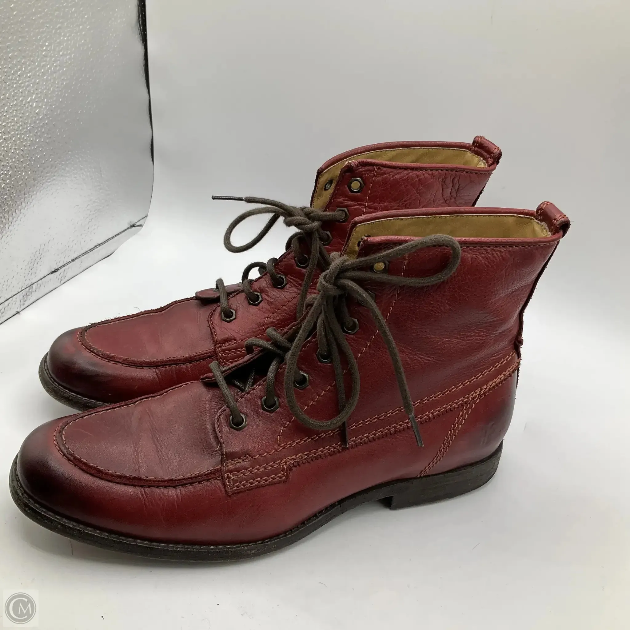 Boots Designer By Frye In Red, Size: 11