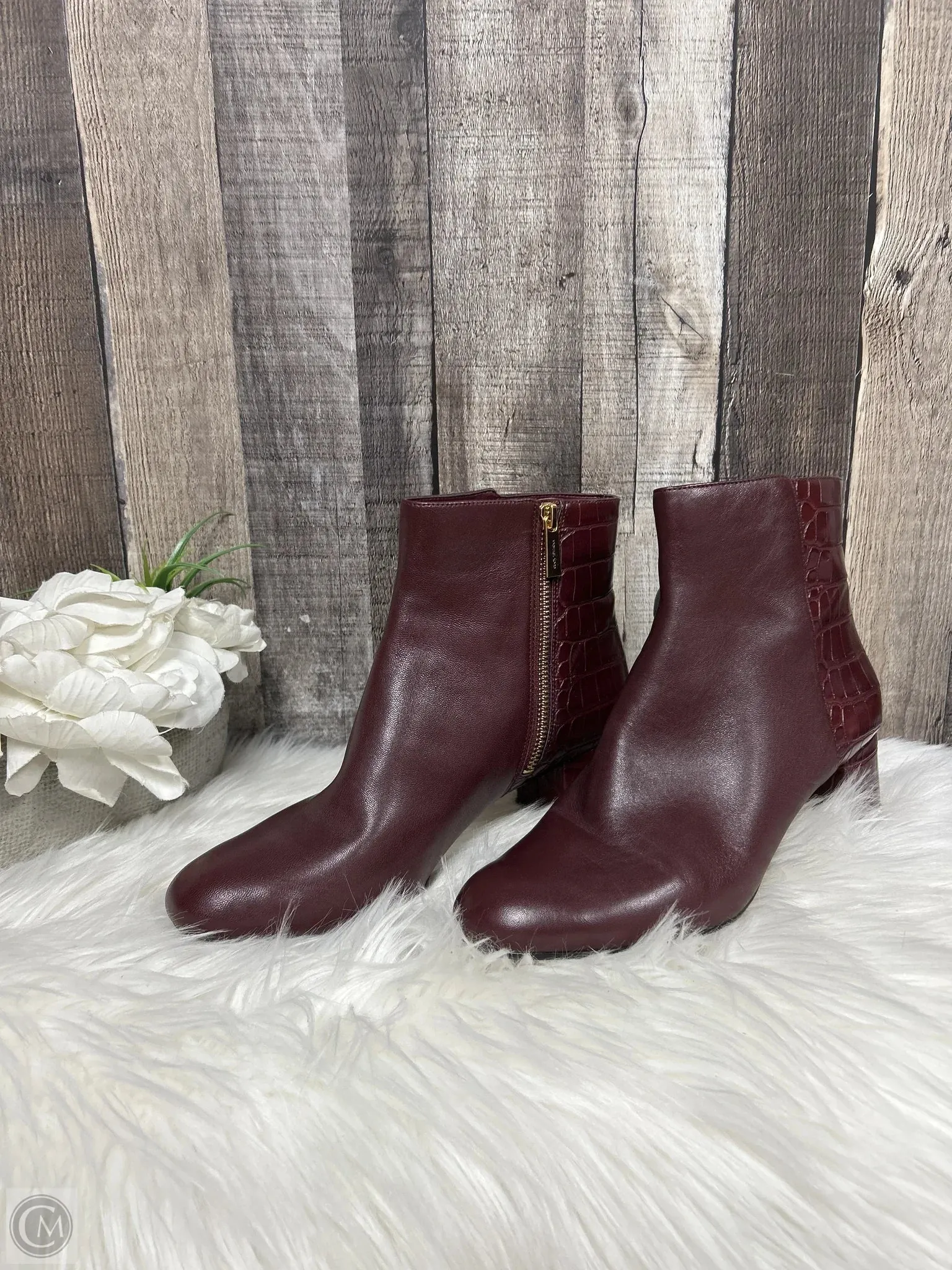 Boots Designer By Michael Kors In Red, Size: 9