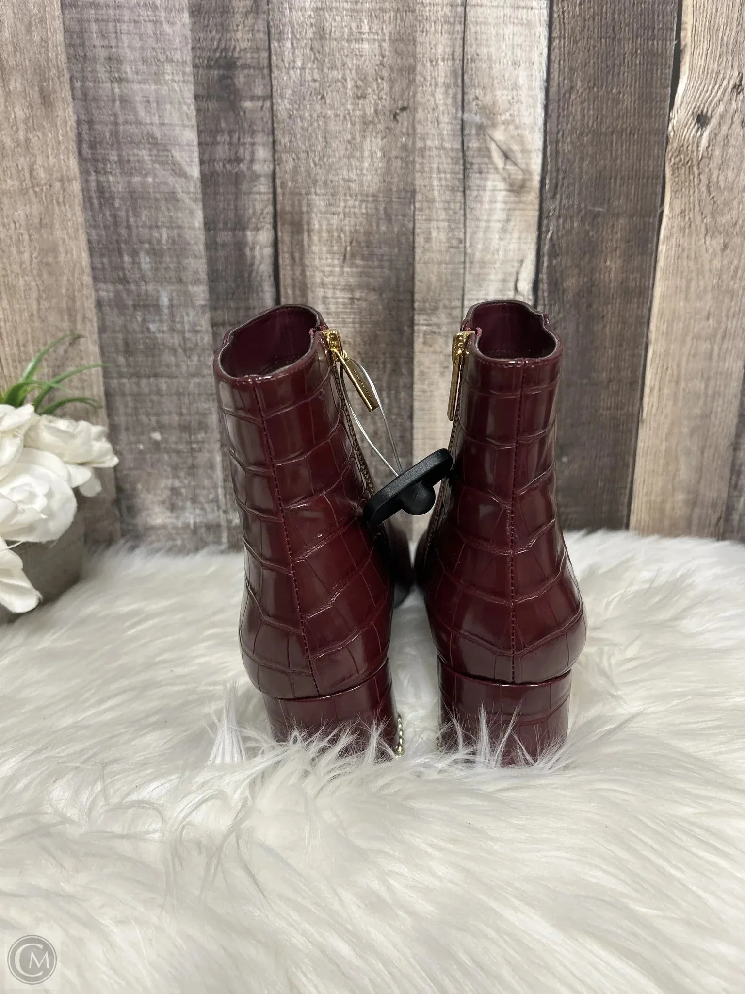 Boots Designer By Michael Kors In Red, Size: 9
