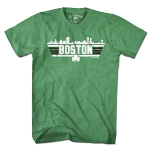 Boston Top Town Shamrock T-Shirt