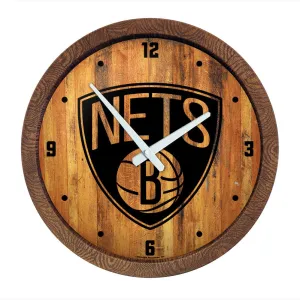 Brooklyn Nets: "Faux" Barrel Top Clock