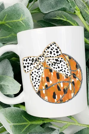 Brushed Basketball Ceramic Mug