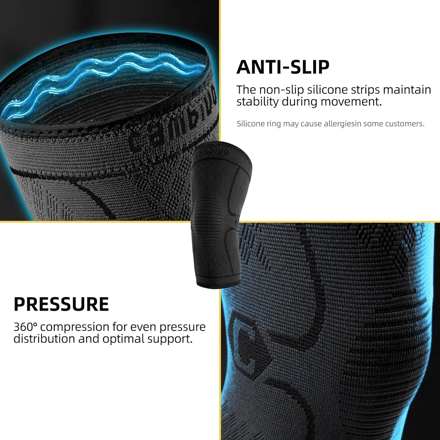 CAMBIVO KNEE BRACE COMPRESSION SLEEVE