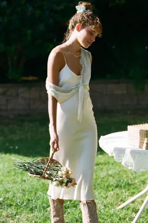 Camelia Bias Slip Dress | Available in Black Only