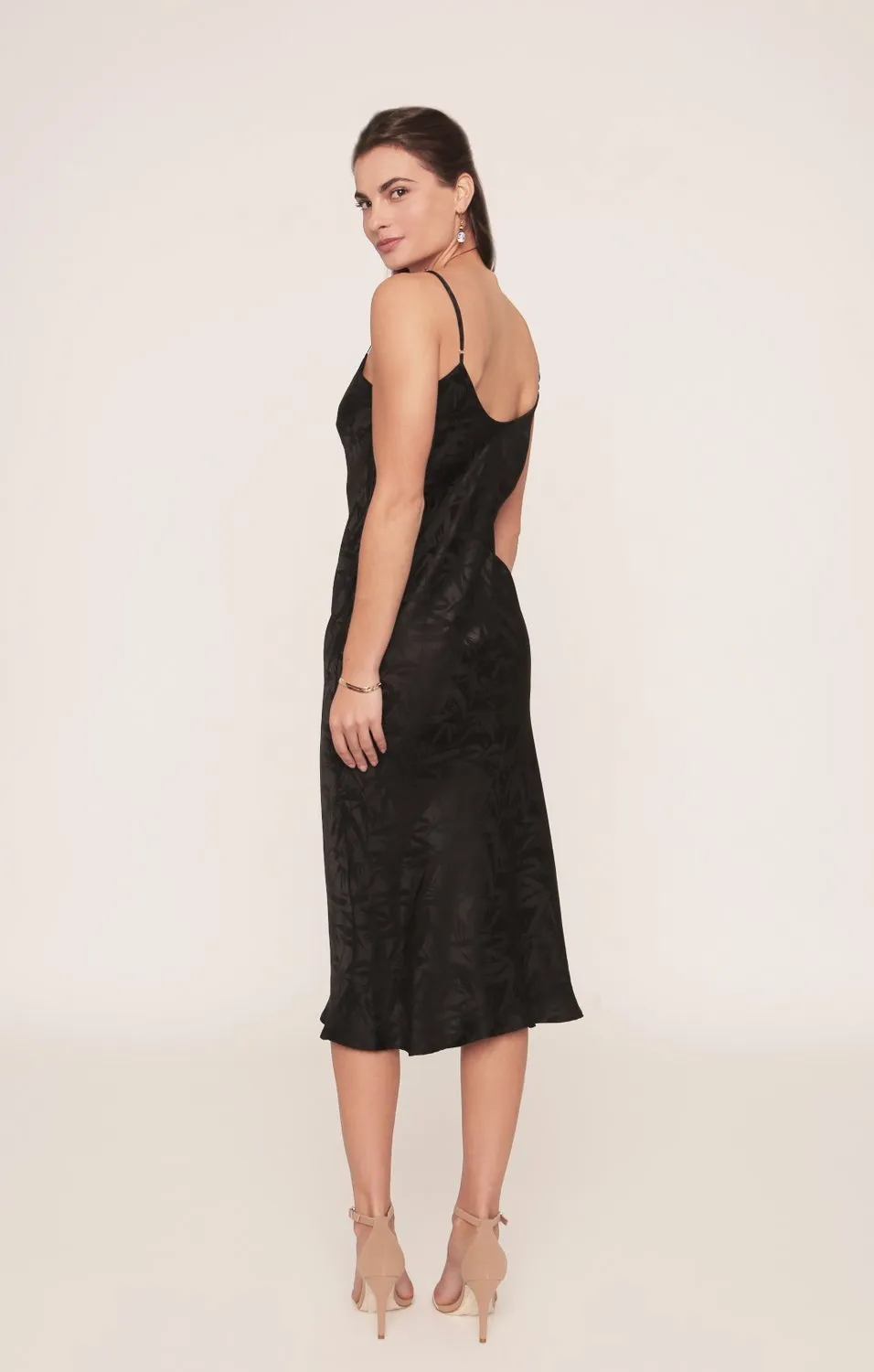 Camelia Bias Slip Dress | Available in Black Only