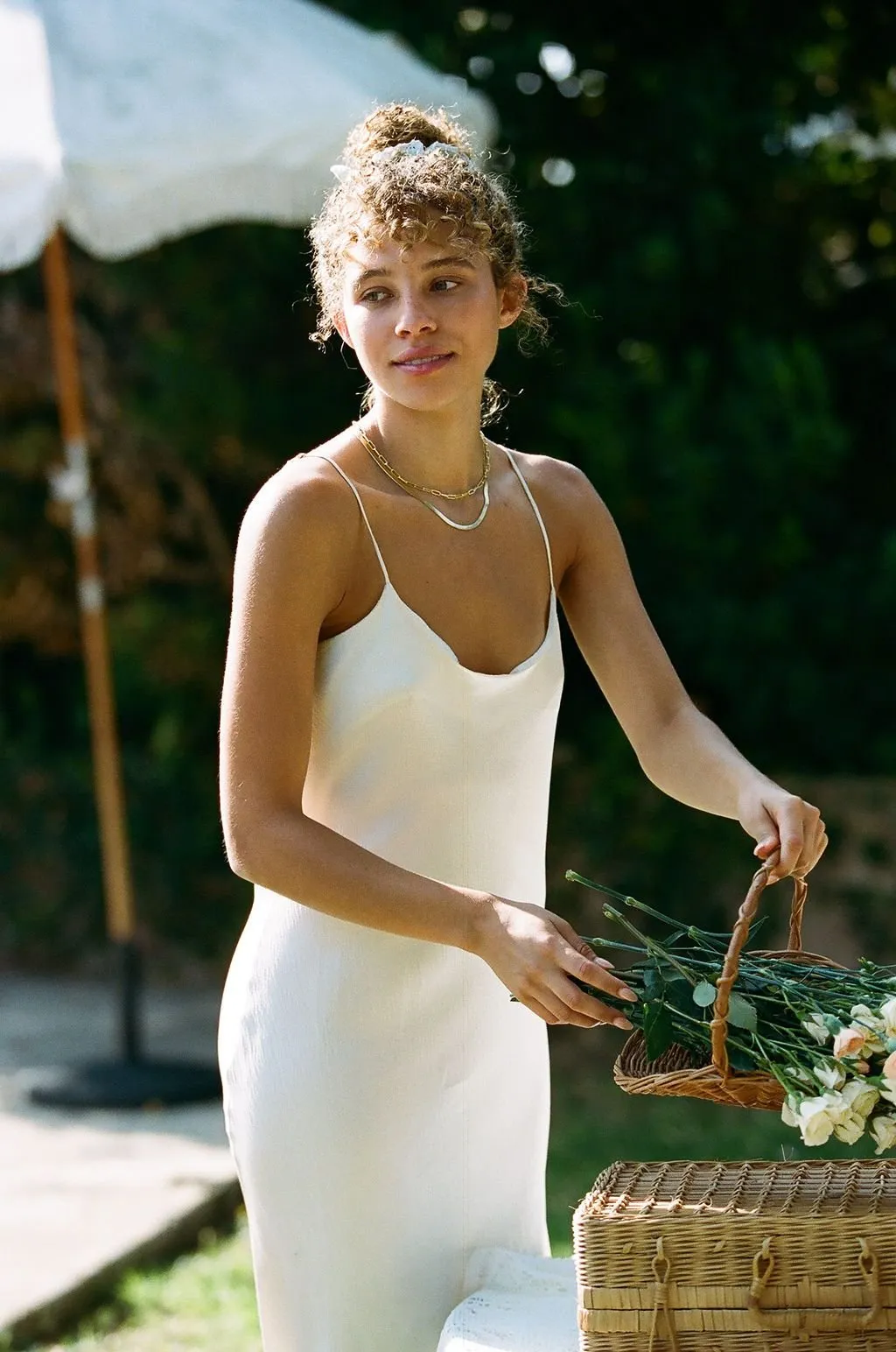 Camelia Bias Slip Dress | Available in Black Only
