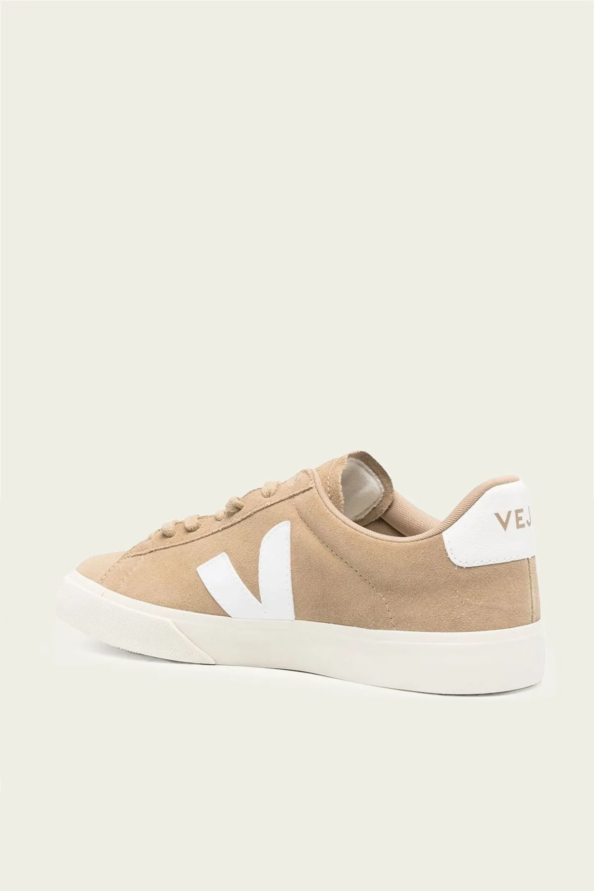 Campo Suede Leather Men Sneaker in Dune White