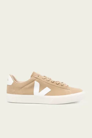 Campo Suede Leather Men Sneaker in Dune White