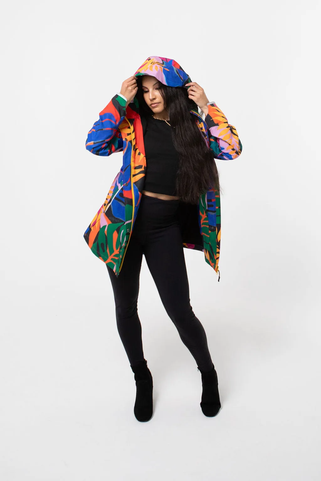 Carnaval fleece bonded parka