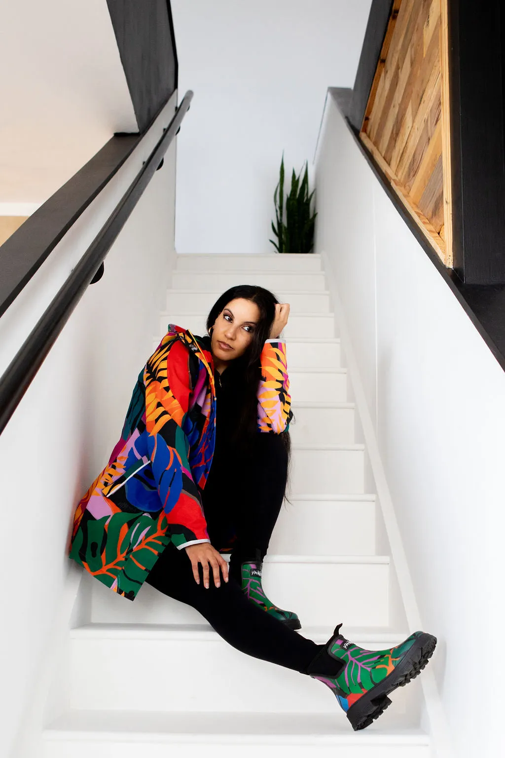 Carnaval fleece bonded parka