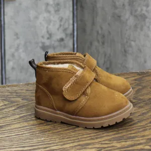 Cat & Jack Kids Boys Sherpa Lined Strap Boots 1670847803500d Brown 5T