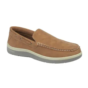 Charles Southwell Exmouth Men's Slip on Moccasin Boat Shoe Tan