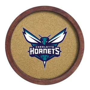 Charlotte Hornets: "Faux" Barrel Framed Cork Board