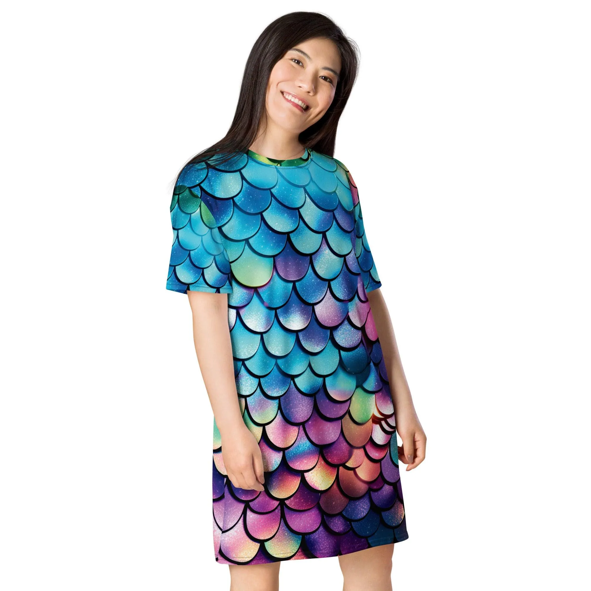 Chic & Playful T-Shirt Dress for Festivals & Street Style