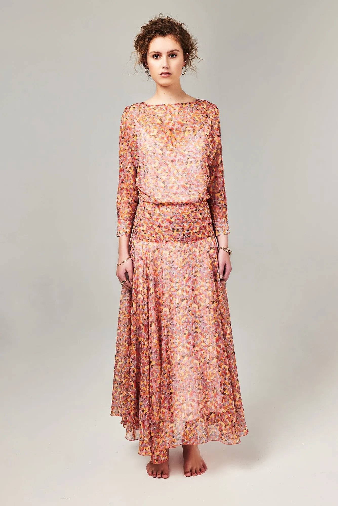 CHRISTY - DUSTY CRAZY KLIMT - chiffon
