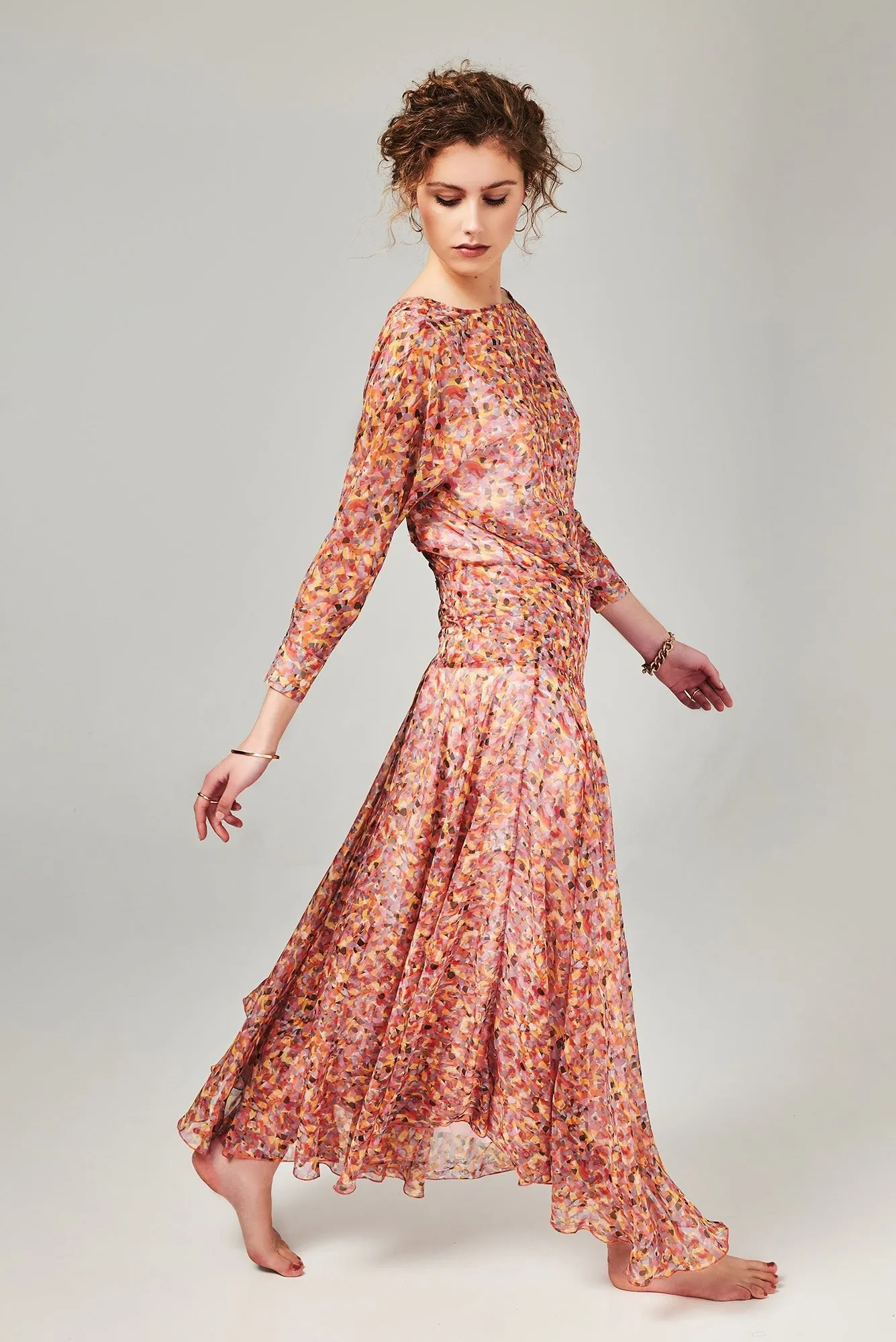 CHRISTY - DUSTY CRAZY KLIMT - chiffon
