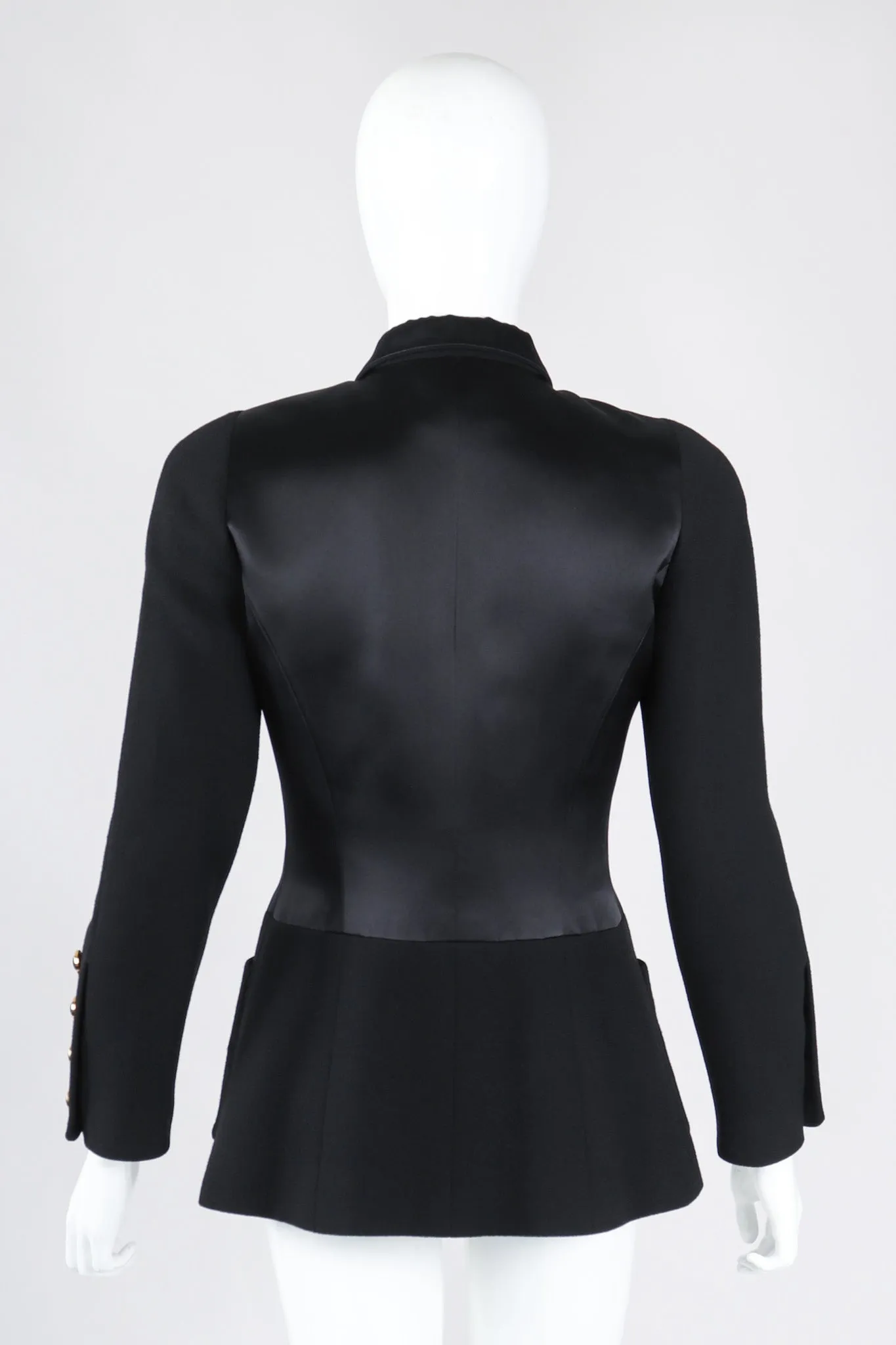Contrast Jacket & Pleated Skirt Set
